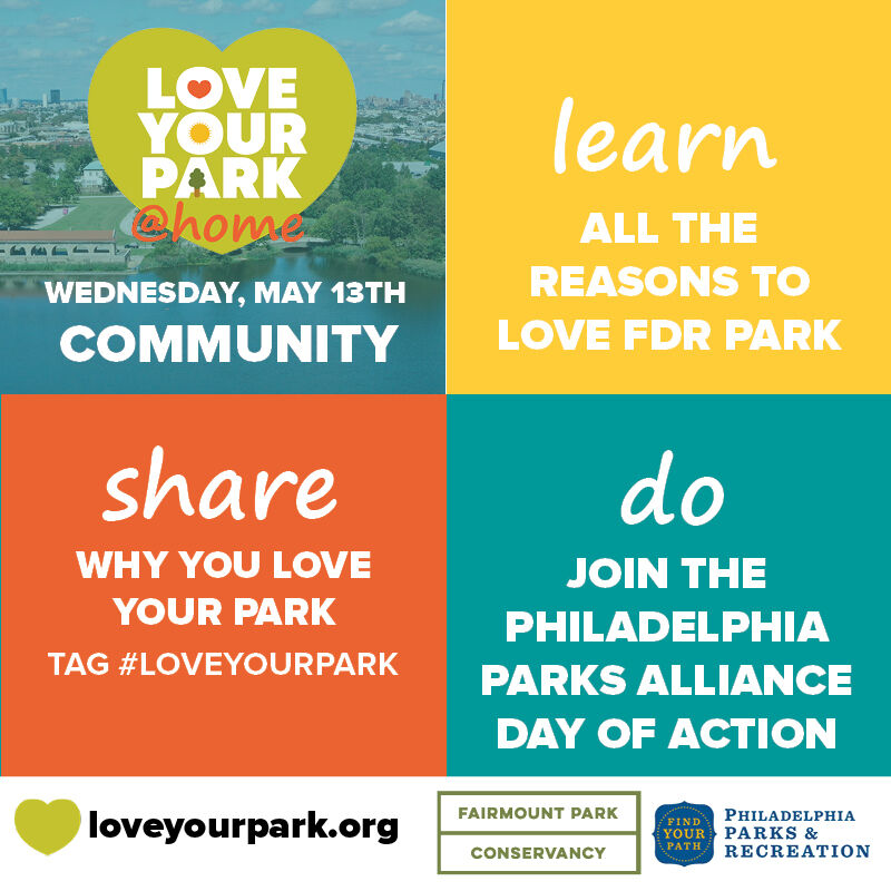 Community Day Love Your Park at Home May 13th Schedule